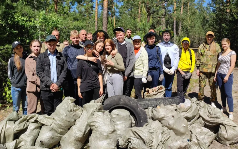 На территории лесного фонда прошла экологическая акция «Чистый лес»